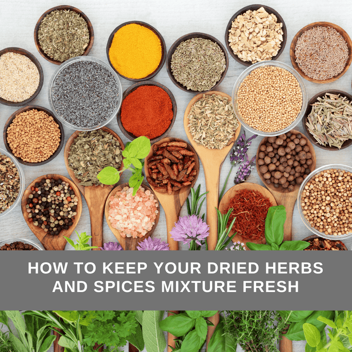 How to keep your dried herbs and spices mixture fresh - NouBess | Online Shop | Gemma's Living LLC